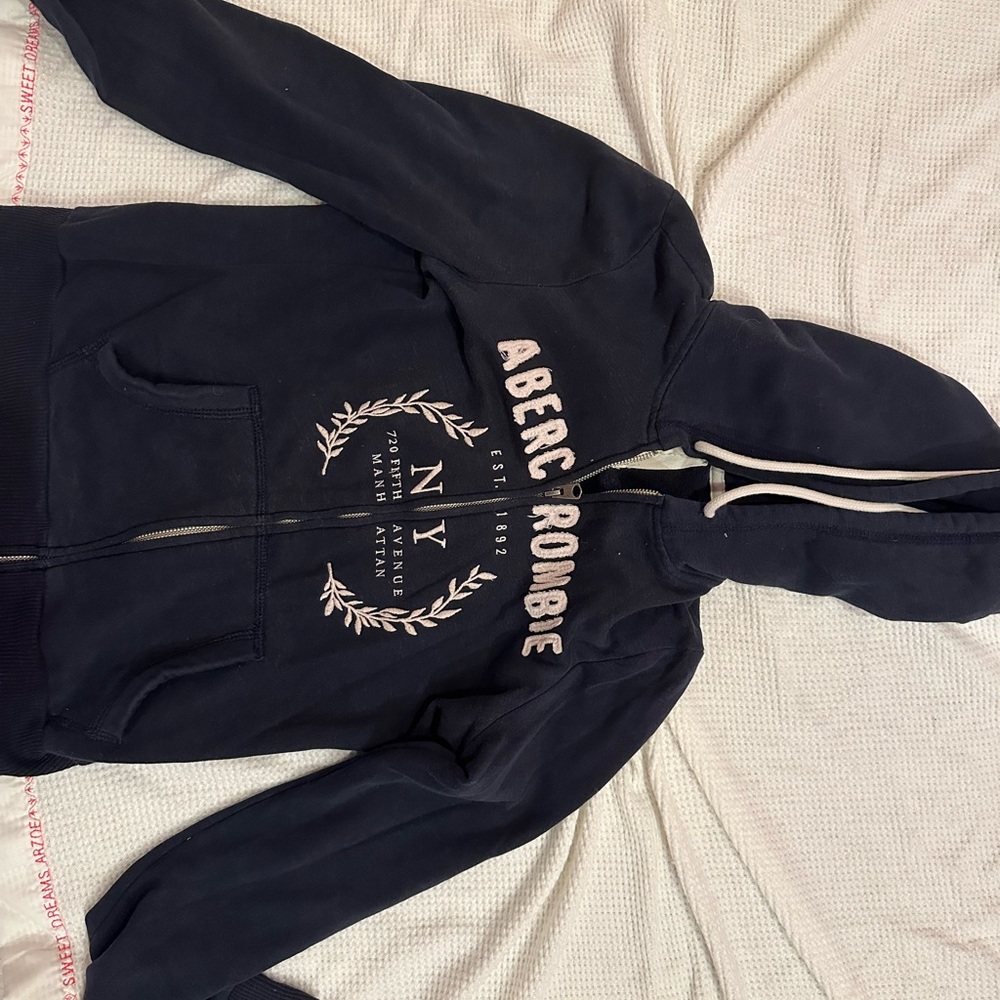 Abercrombie small size Logo Full-Zip Hoodie jacket